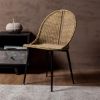 Picture of Winkler Wicker Curved Back Outdoor Armless Chair