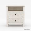 Picture of Calistoga Carved White Bedroom Dresser and Nightstand Set