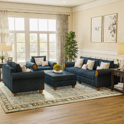 Picture of Squamish Modern Living Room Sofa Set with Ottoman