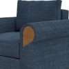 Picture of Squamish Modern Blue Rolled Arm Single Seater Sofa
