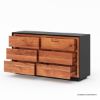 Picture of Paradise Modern Rustic Dresser and Nightstand Set