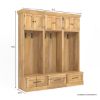 Picture of Jiufen Large Farmhouse Entryway Hall Tree with Storage