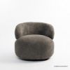 Picture of Shannon Gray Single Seater Modern Curved Sofa