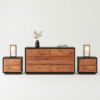 Picture of Paradise Modern Rustic Dresser and Nightstand Set