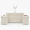 Picture of Memphis Weathered Solid Wood Dresser and Nightstand Set