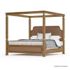 Picture of Milipitas Solid Rustic Wood 3 Piece Canopy Bedroom Set