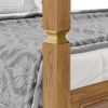 Picture of Milipitas Arched Headboard Solid Wood Canopy Bed Frame