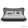 Picture of Timmins Freeform Tufted Headboard Low Profile Platform Bed Frame
