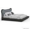 Picture of Timmins Freeform Tufted Headboard Low Profile Platform Bed Frame