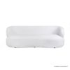 Picture of Richelier Modern Curved White Boucle 3 Seater Sofa