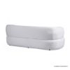 Picture of Richelier Modern Curved White Boucle 3 Seater Sofa
