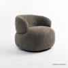 Picture of Shannon Gray Single Seater Modern Curved Sofa