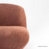 Picture of Amqui Rose Brown Curved Back Modern Armless Sofa