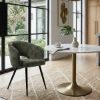 Picture of Campbellton Corduroy Curved Back Boucle Dining Chair