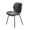 Picture of Hampstead Modern Gray Velvet Armless Dining Chair
