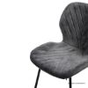 Picture of Hampstead Modern Gray Velvet Armless Dining Chair