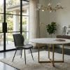 Picture of Hampstead Modern Gray Velvet Armless Dining Chair