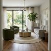 Picture of Morden Traditional Wool & Jute Braided Round Area Rug
