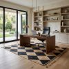 Picture of Guelph Natural Jute & Dyed Black Checkered Rug