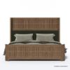Picture of Innisfil Modern Solid Wood Curved Platform Bed Frame