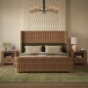 Picture of Innisfil Modern Solid Wood Curved Platform Bed Frame