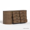 Picture of Innisfil Modern Curved Chest of Drawers Dresser with Cabinet 