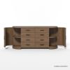 Picture of Innisfil Modern Curved Chest of Drawers Dresser with Cabinet 