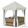 Picture of Wichita Teak & Rattan Modern Outdoor Daybed with Canopy