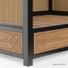 Picture of Wichita Teak & Rattan Modern Outdoor Daybed with Canopy
