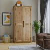 Picture of Brant Rustic Solid Wood Scandi Modern 2 Door Armoire