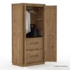 Picture of Brant Rustic Solid Wood Scandi Modern 2 Door Armoire
