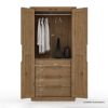 Picture of Brant Rustic Solid Wood Scandi Modern 2 Door Armoire