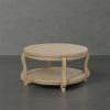 Picture of Fortaleza Teak Wood 2 Tier Outdoor Round Coffee Table