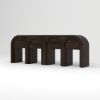Picture of Chico Solid Dark Wood Arched Console Table with Drawers