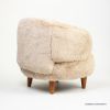 Picture of Rosemère Beige Faux Fur Accent Sofa Chair 