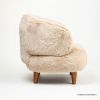 Picture of Rosemère Beige Faux Fur Accent Sofa Chair 