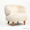 Picture of Rosemère Beige Faux Fur Accent Sofa Chair 