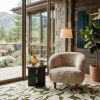 Picture of Rosemère Beige Faux Fur Accent Sofa Chair 
