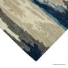 Picture of Humber Hand Tufted Wool Abstract Blue Area Rug
