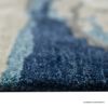 Picture of Humber Hand Tufted Wool Abstract Blue Area Rug