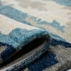 Picture of Humber Hand Tufted Wool Abstract Blue Area Rug