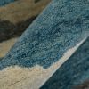 Picture of Humber Hand Tufted Wool Abstract Blue Area Rug