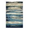 Picture of Humber Hand Tufted Wool Abstract Blue Area Rug