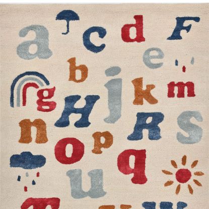 Picture of Osborne Woolen Alphabet Kids Rug for Living Room
