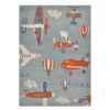 Picture of Wrestmount Hand Tufted Wool Airplane Kids Rug