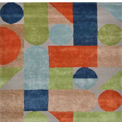 Picture of Kleinberg Hand Tufted Abstract Art Colorful Geometric Rug