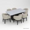 Picture of Perris Modern Black 7 Piece Dining Room Set 