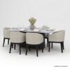 Picture of Perris Modern Black 7 Piece Dining Room Set 