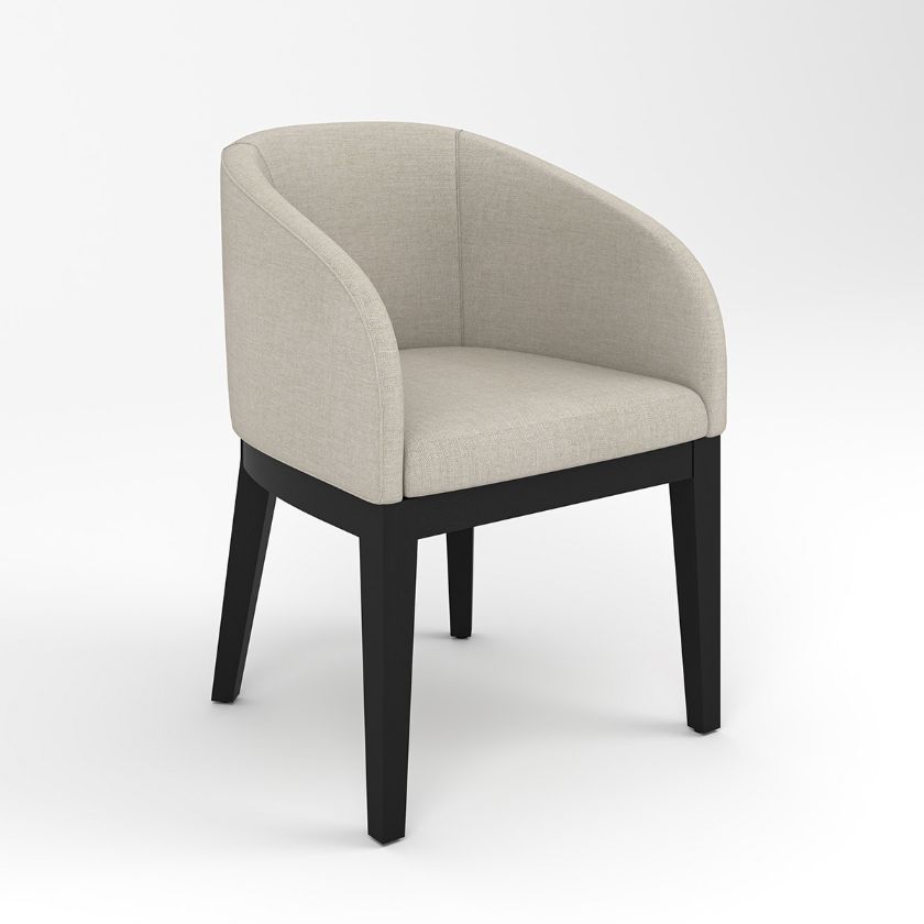 Picture of Perris Fully Upholstered Barrel Dining Chair