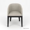Picture of Perris Fully Upholstered Barrel Dining Chair